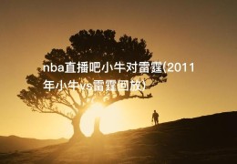 nba直播吧小牛对雷霆(2011年小牛vs雷霆回放)