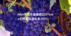 NBA无插件直播吧2021(nba全明星阵容名单2021)