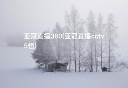 亚冠直播360(亚冠直播cctv5恒)